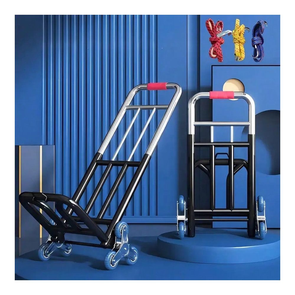 Heavy Equipment Lift - Heavy-Duty Folding Trolley, Equipped With Adjustable