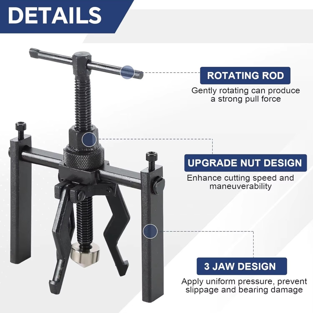 3 Jaw Bearing Puller Tool Heav - Heavy Equipment Grinder review and price