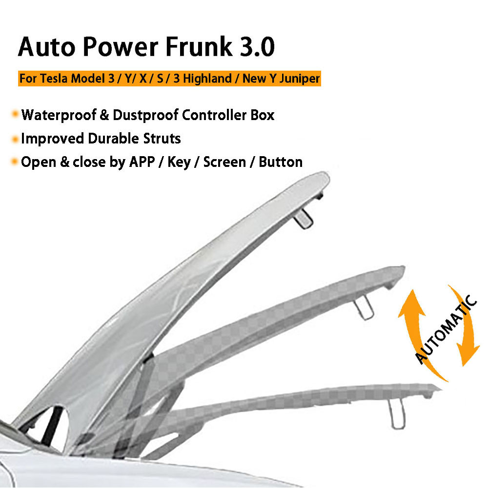 Auto Power Frunk 3.0 for Tesla - Heavy Equipment Lift review and price