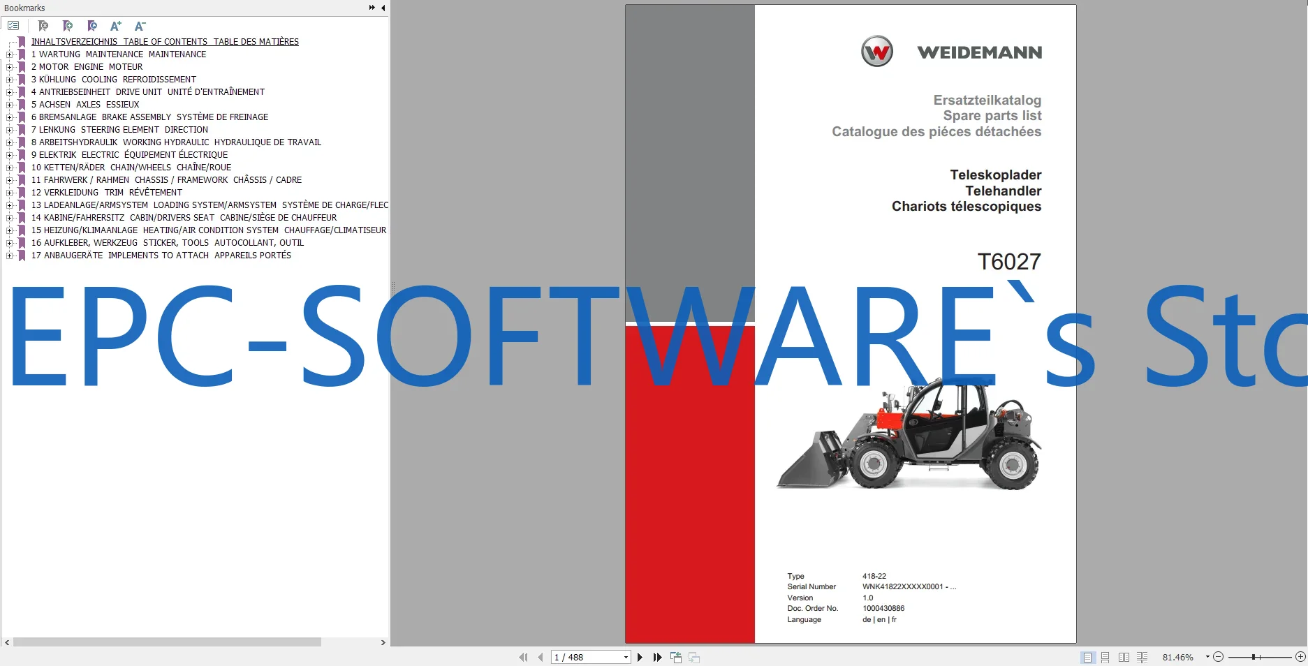 EPC-SOFTWARE Weidemann Heavy E - Heavy Equipment Software review and price